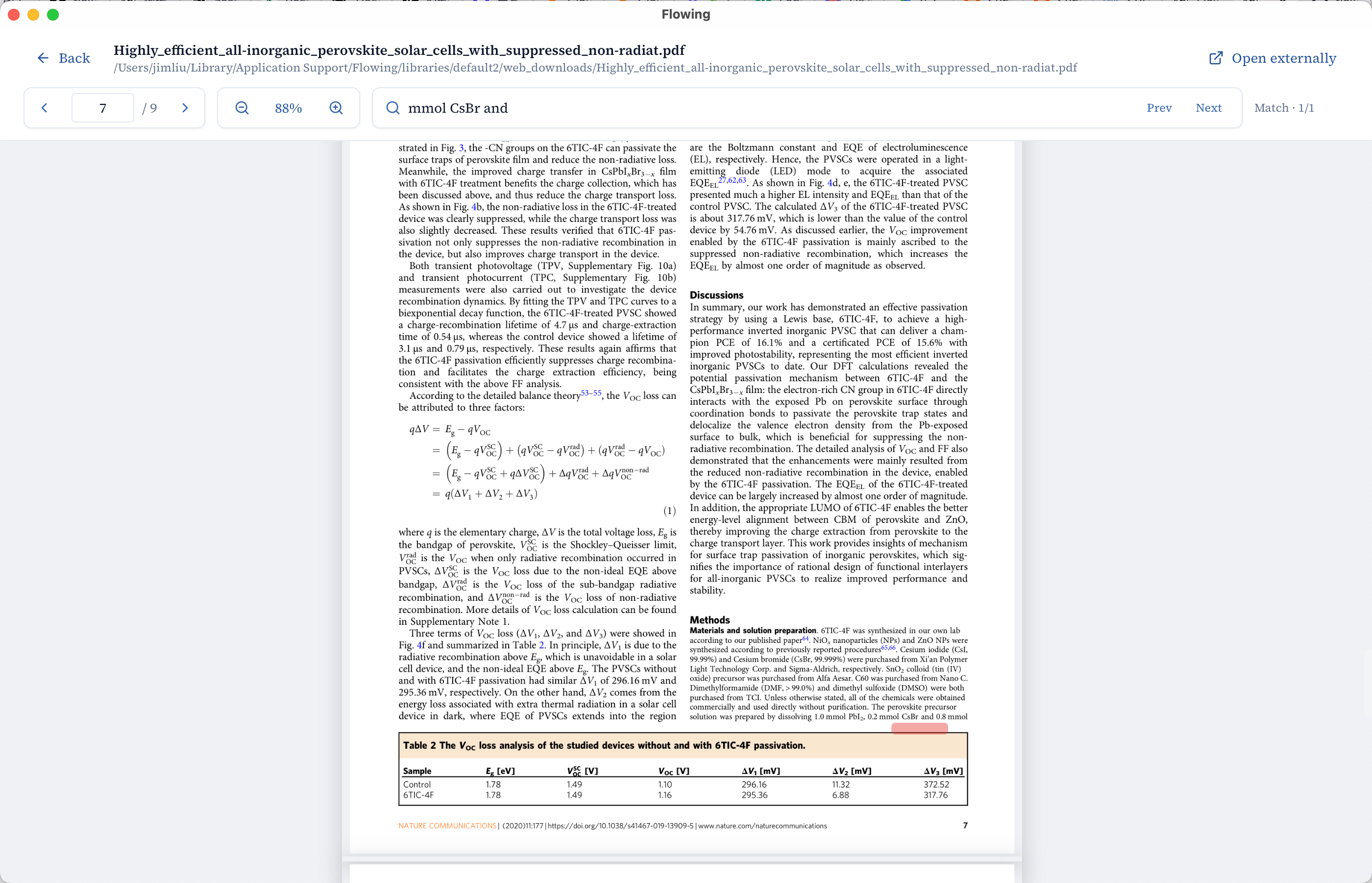 Full PDF page preview with highlighted passage